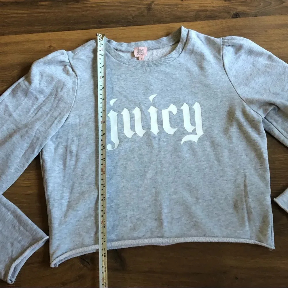 💎 Juicy Couture Crop Sweater in Grey 💎 - Picture 2 of 8